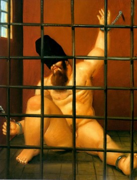 fernando vii Ölbilder verkaufen - Abu Ghraib 63 Fernando Botero